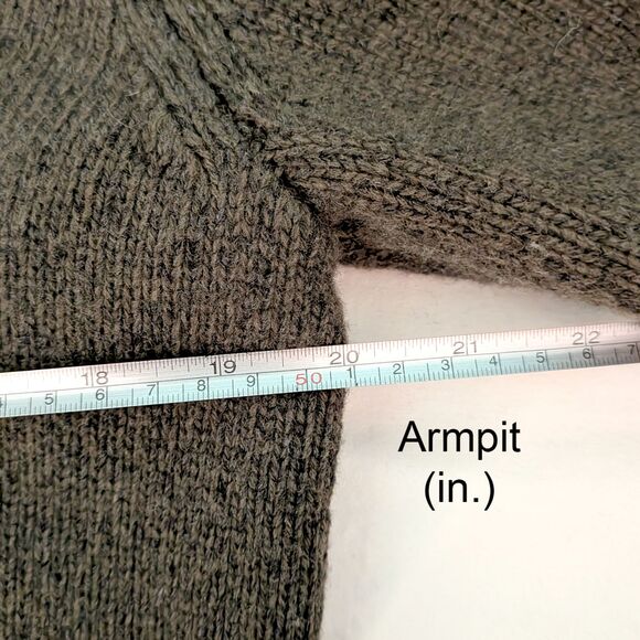 Banana Republic Cardigan Sweater Mens M Chunky Knit Wool Blend Grandpa Grunge - Picture 5 of 8